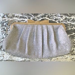 Style & Co. Silver Lurex Clutch Bag